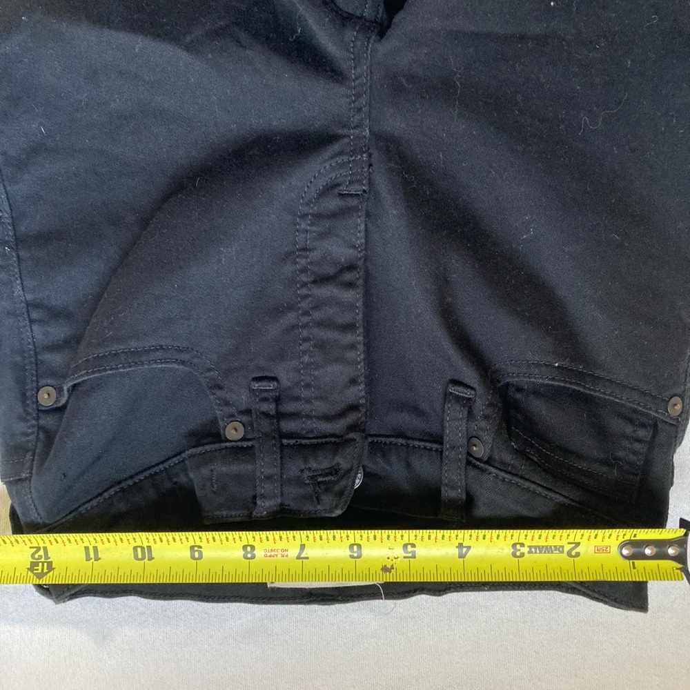 Madewell Womens Jeans 9" High Rise Skinny Denim Black Wash Ripped  Stretch 29 - Picture 16 of 16
